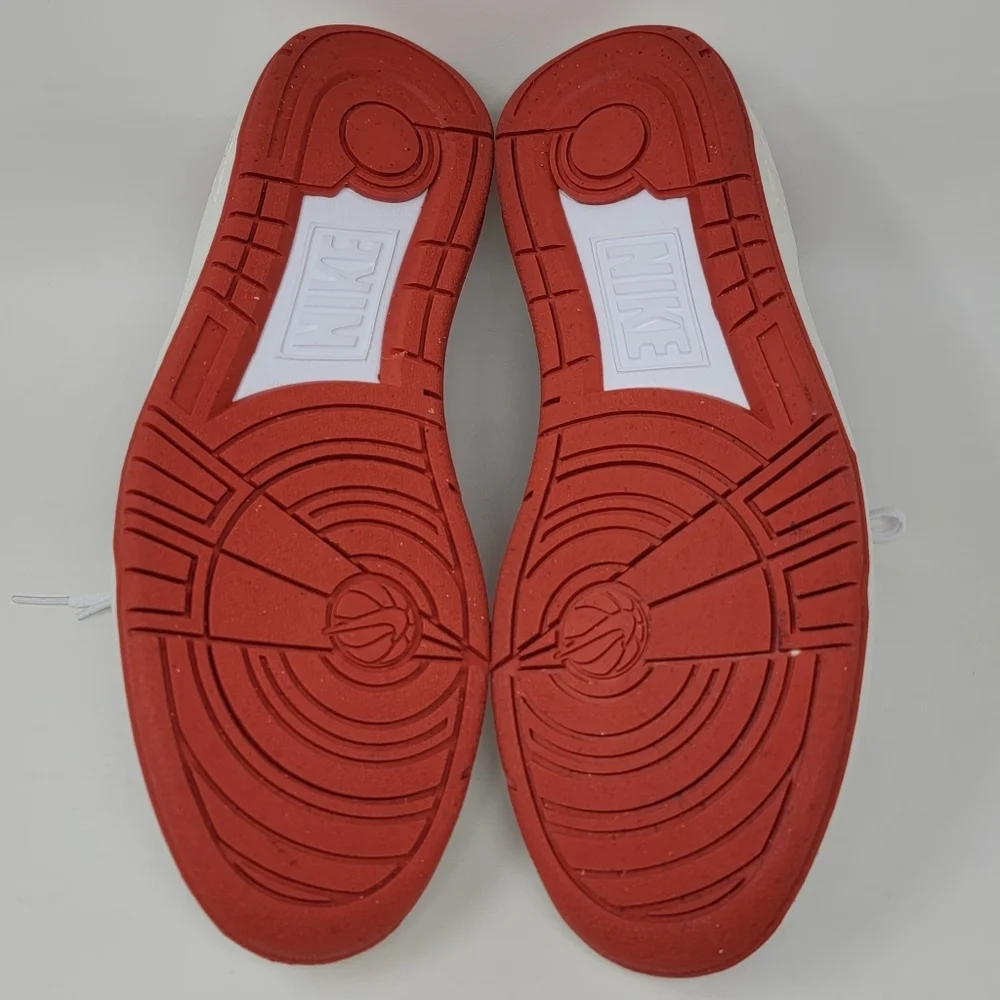 Nike White and Red Sneakers - size 14